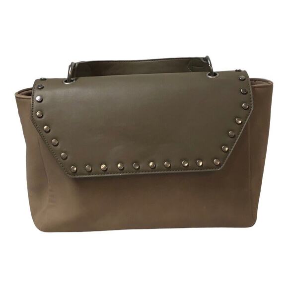 Universal Threads‎ Brown Top Handle Handbag 12x9 Faux Leather Satchel - Picture 1 of 12